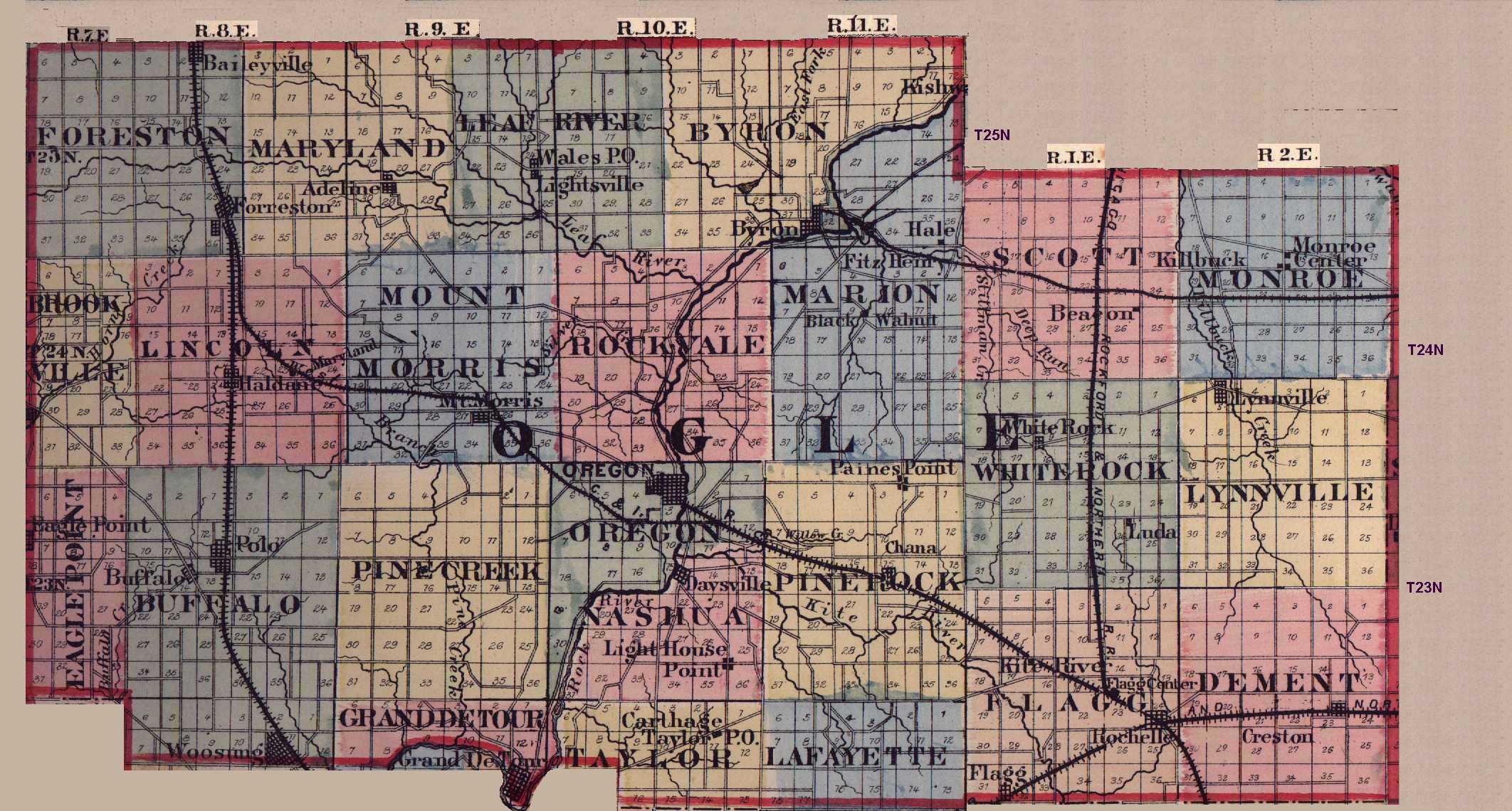 ogle county illinois map Ogle County, Illinois: Maps and Gazetteers.