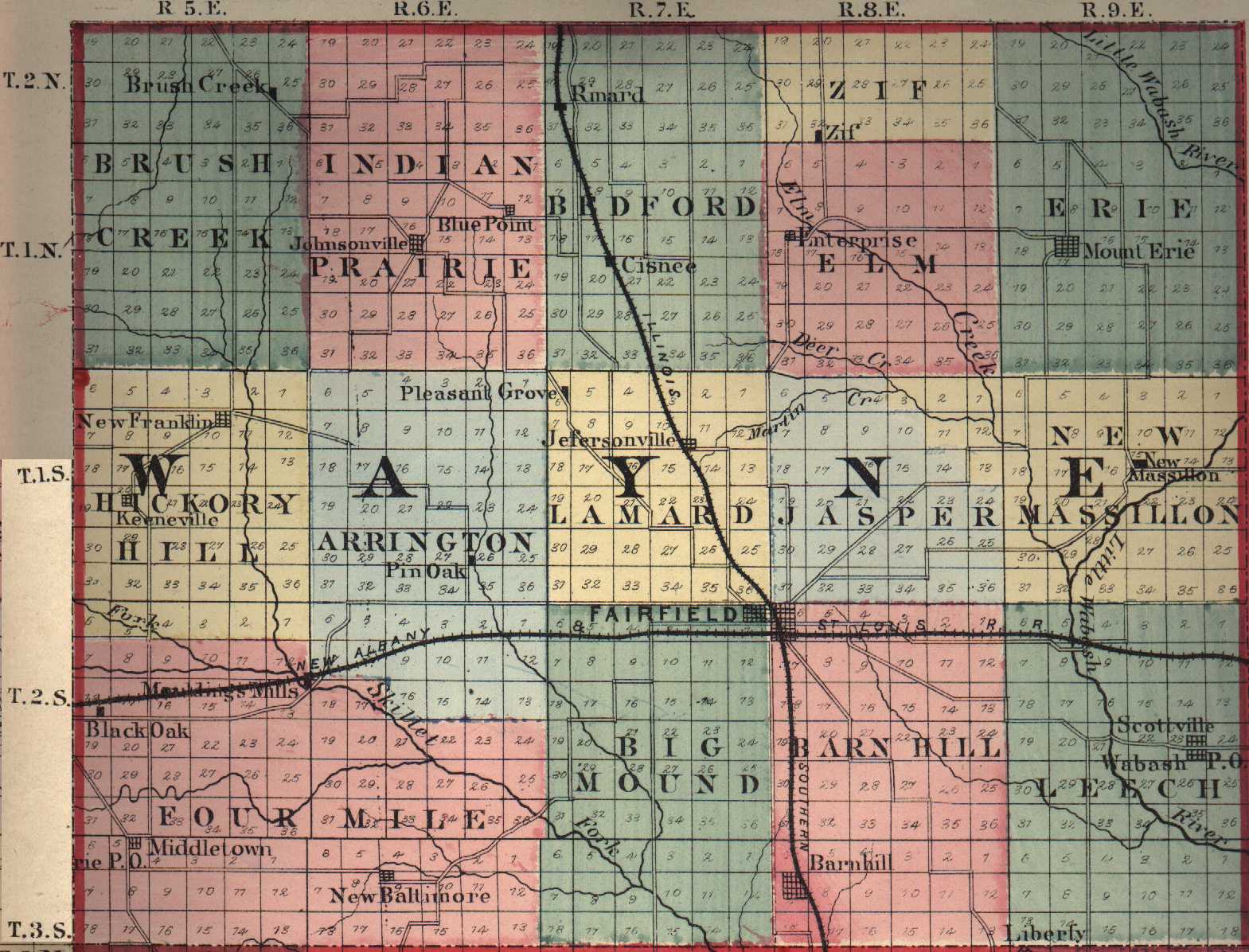 Wayne County Illinois Maps And Gazetteers