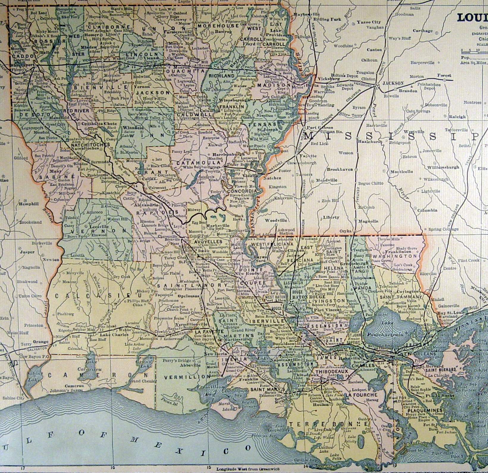 Louisiana Map – Lord of Maps