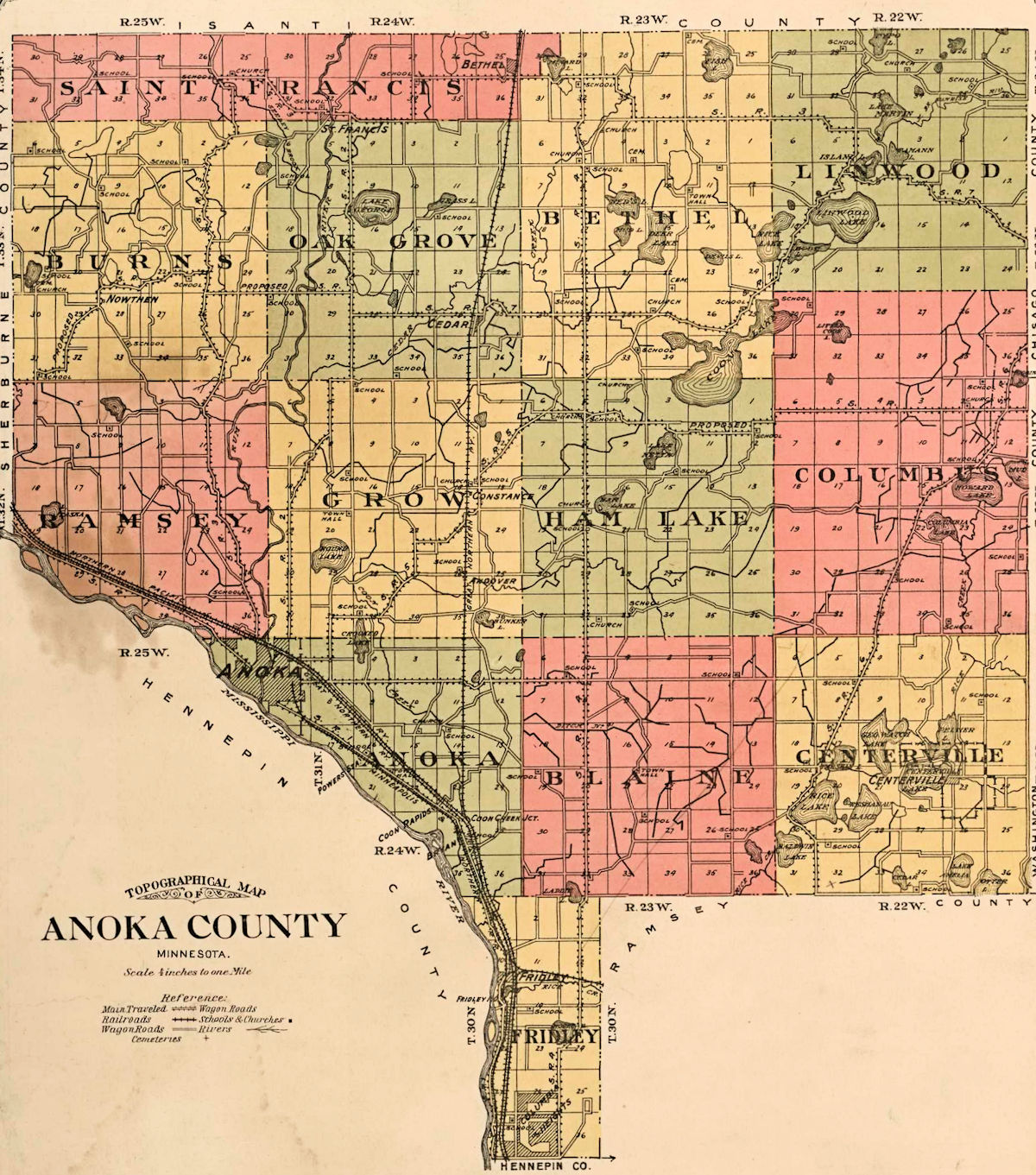 Anoka County Plat Map.