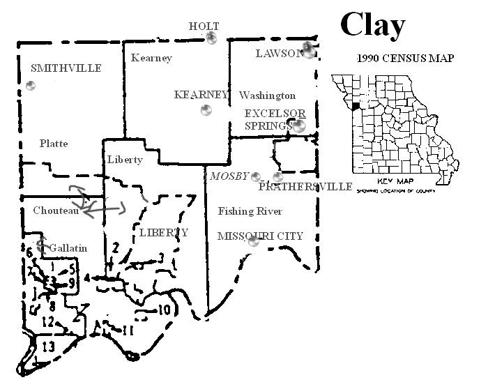 Clay County Missouri Maps And Gazetteers