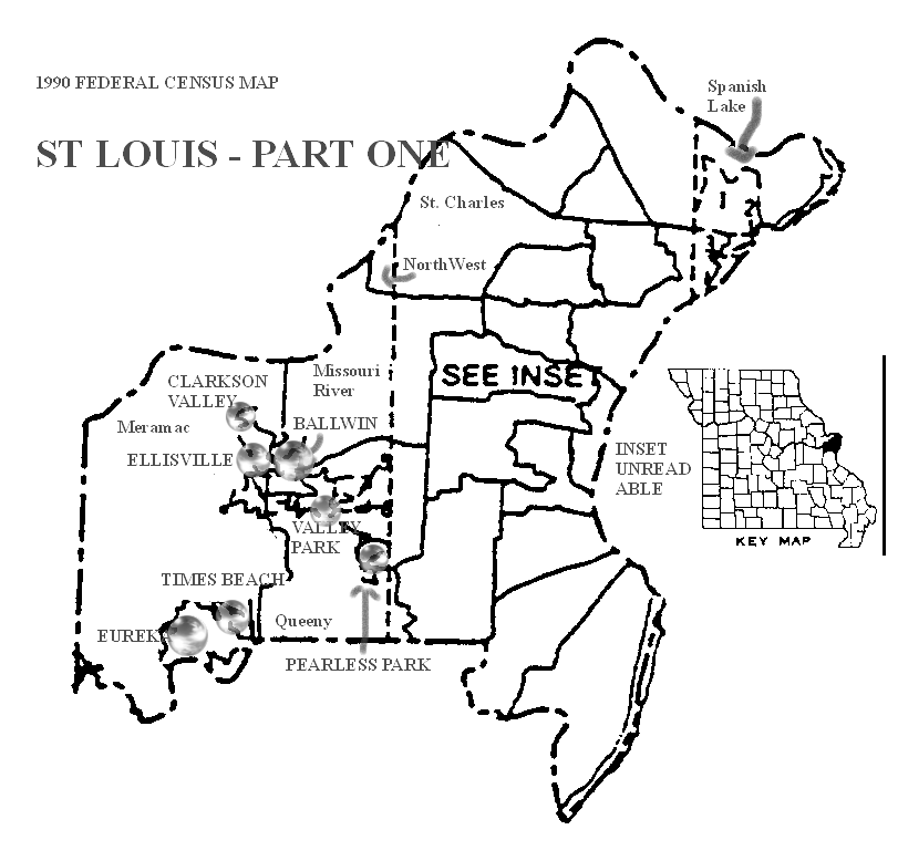 Saint Louis County and City, Missouri: Maps and Gazetteers