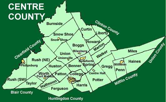 Centre County Townships