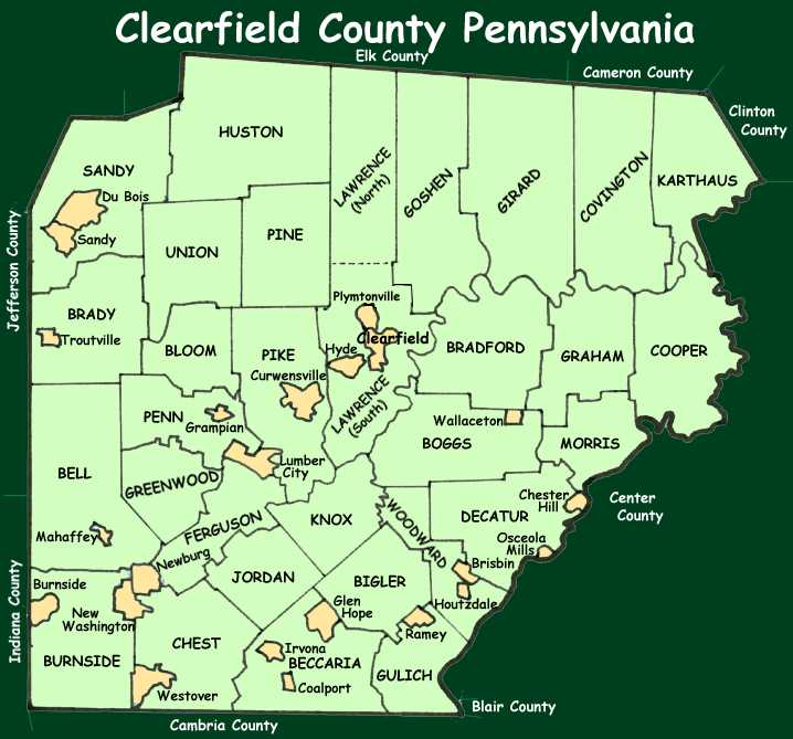 Clearfield County Townships