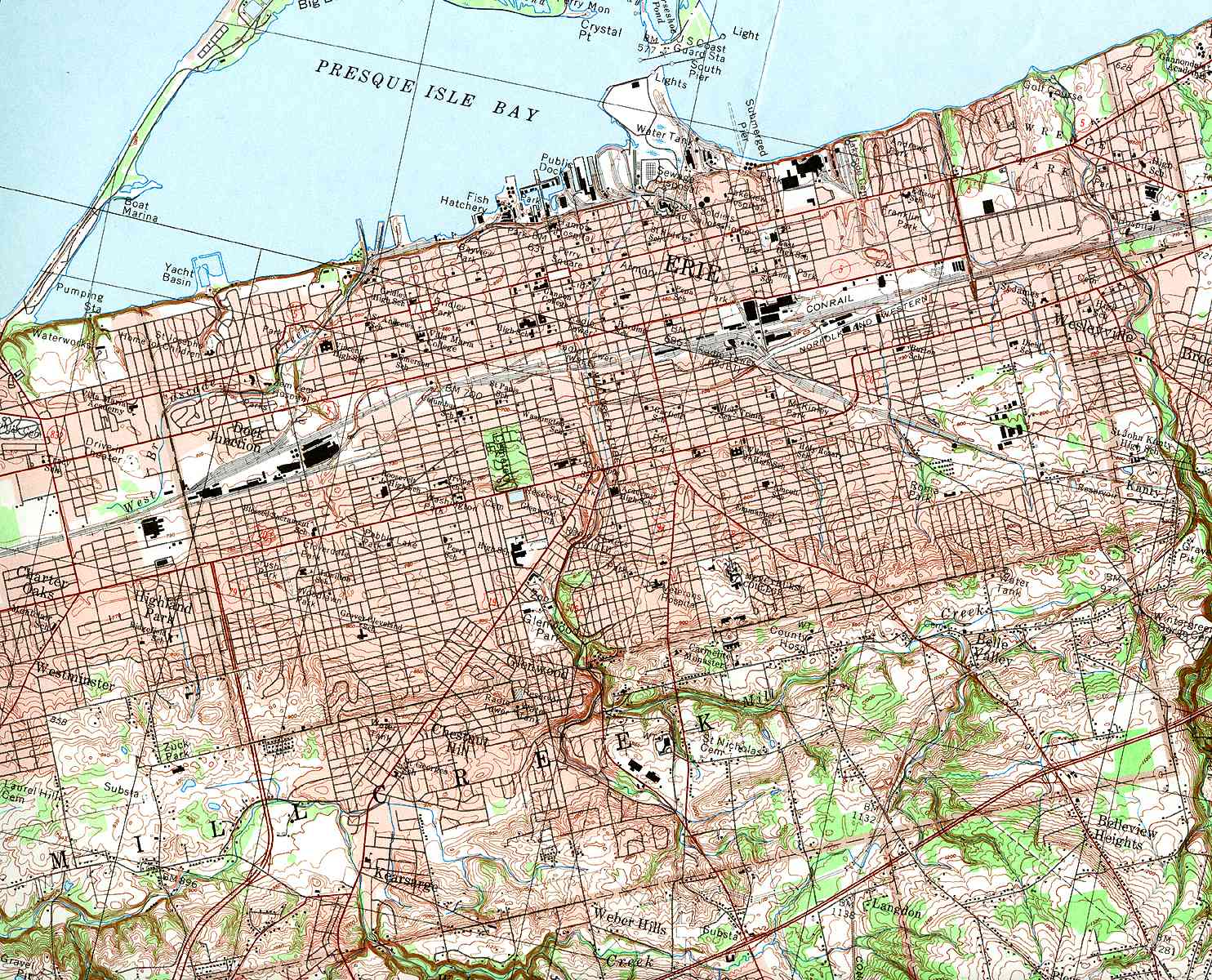 Erie Pa Street Map.