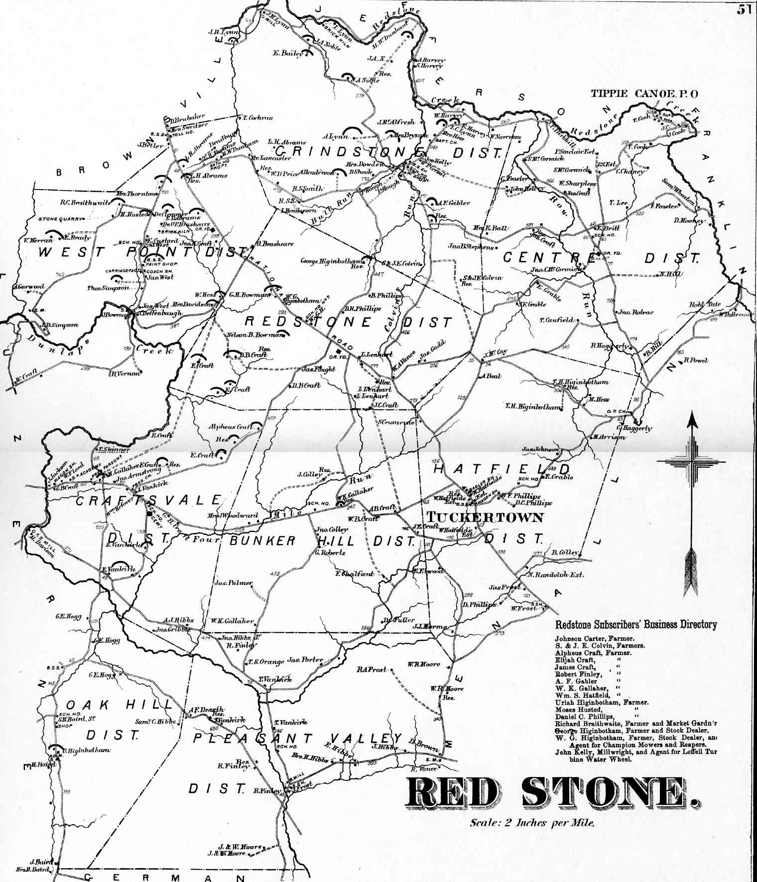 Fayette County Pa Map Fayette County Pennsylvania Maps, 1872