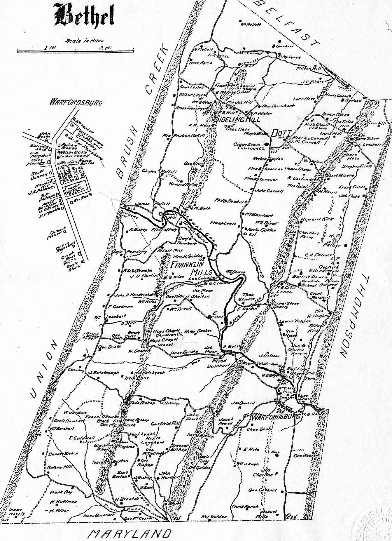 Fulton County Pa Map Fulton County Pennsylvania Atlas, 1916