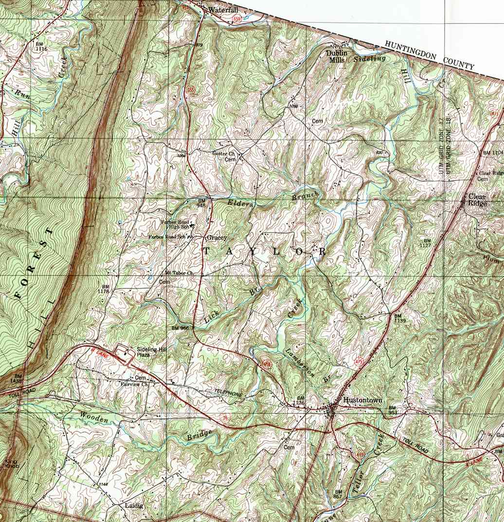 Fulton County Pennsylvania Township Maps