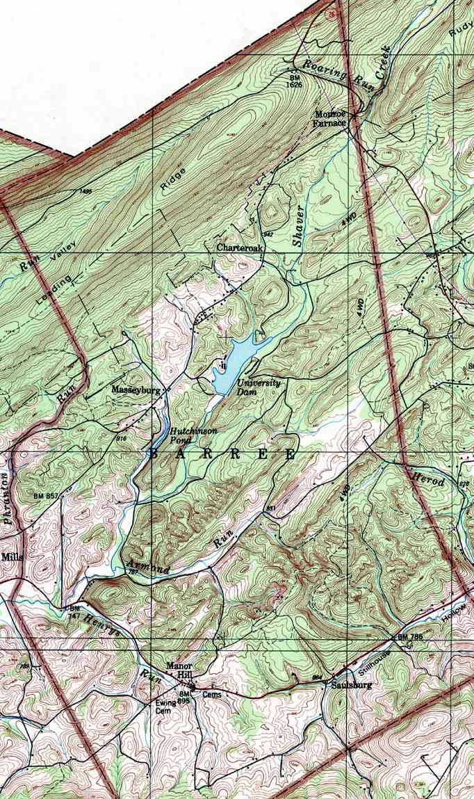1862 PA MAP Hershey Huntingdon Greensburg Ambridge Laureldale Wyomissing Topton 