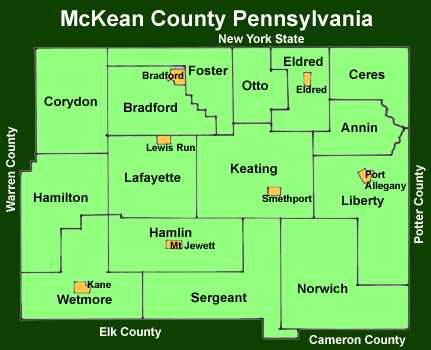 McKean County Townships