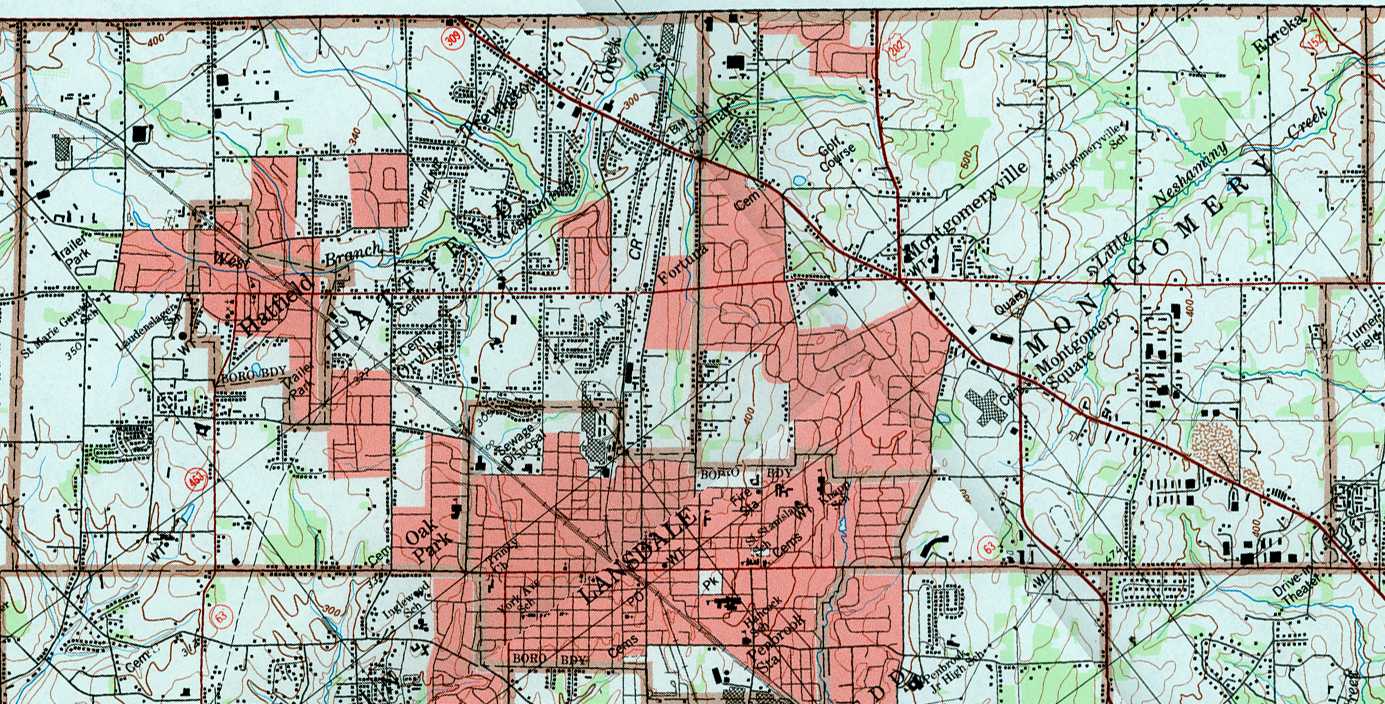 montgomery county map cities towns