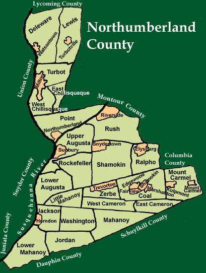 Northumberland County Townships