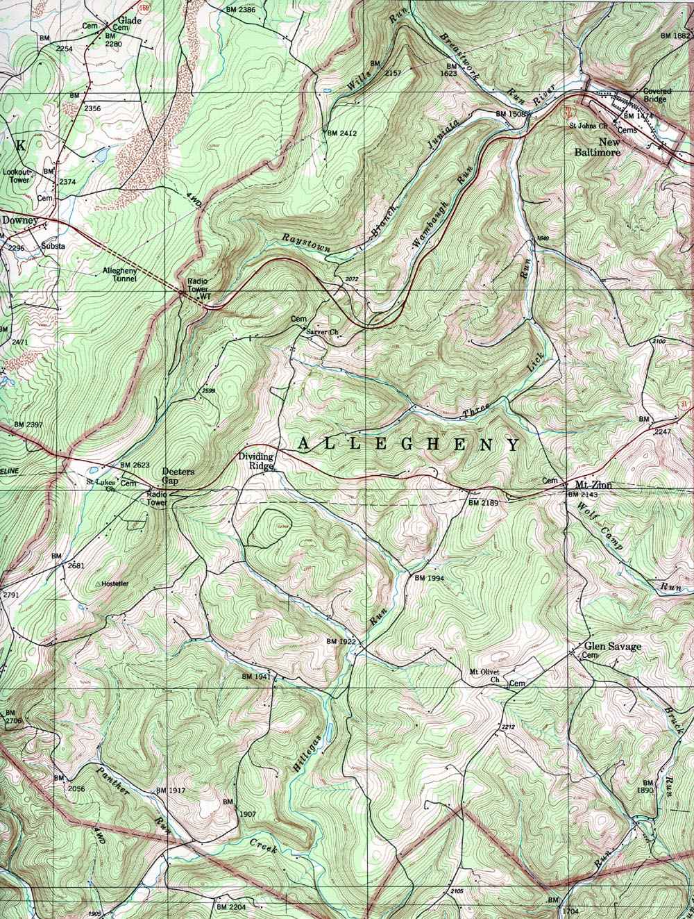 somerset county pa township map