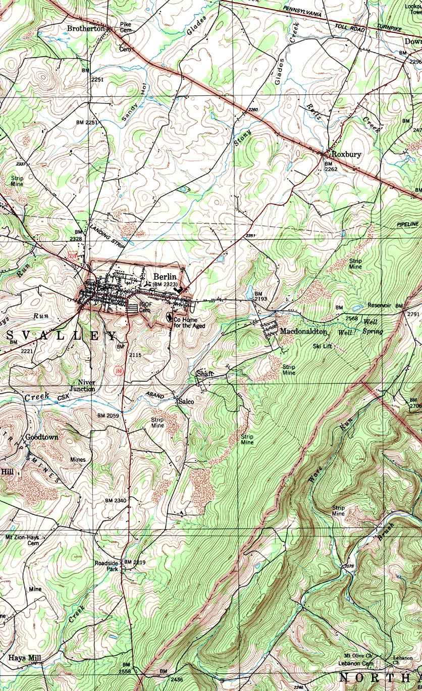 somerset county pa township map