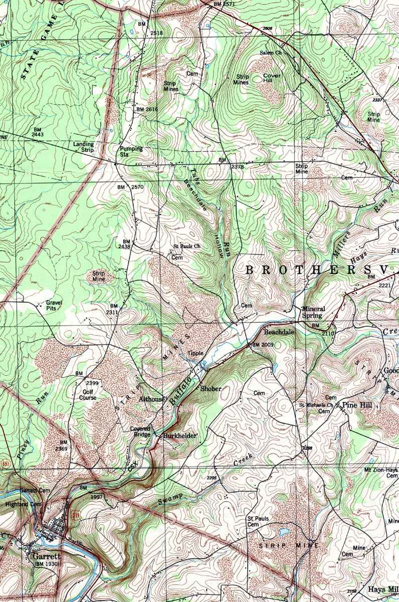 somerset county pa township map