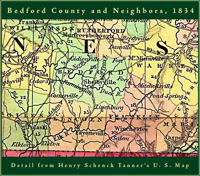 Bedford County Tn Map Bedford County, Tennessee: Maps And Gazetteers