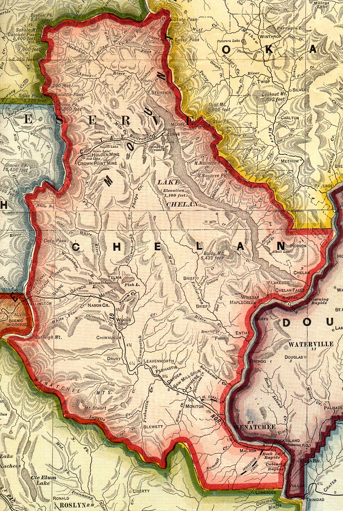 chelan-county-washington-map-oconto-county-plat-map