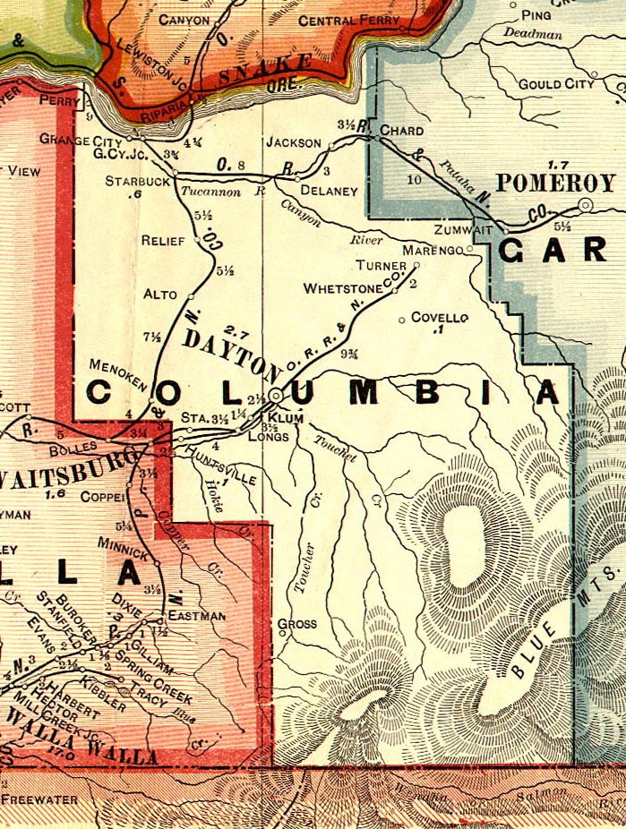 Columbia County Washington Maps And Gazetteers