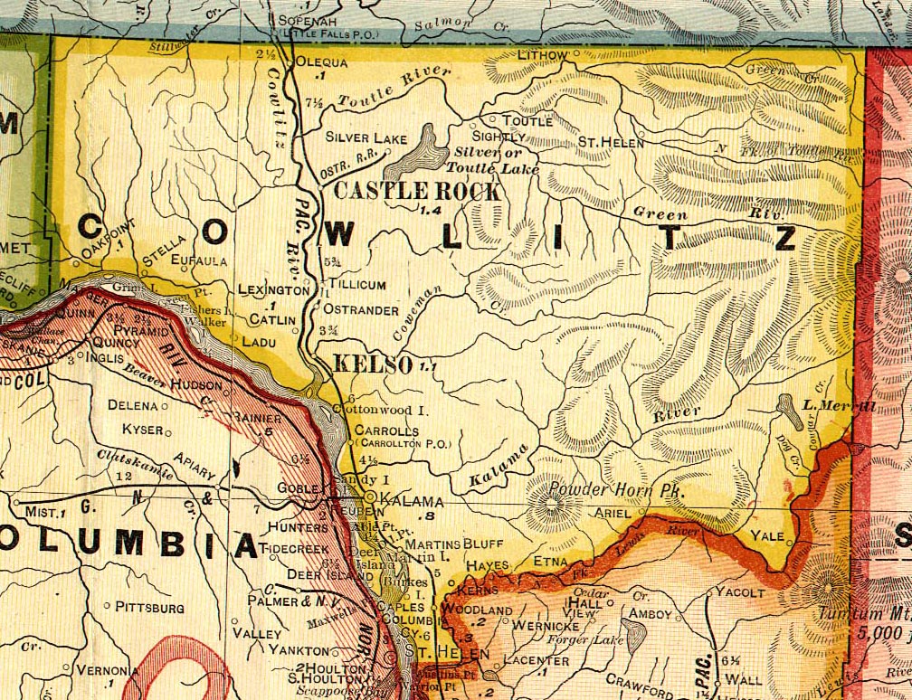 cowlitz.jpg, 1909 Cowlitz County Map