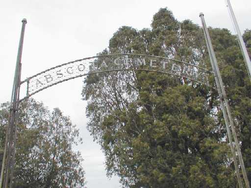 Abscota Cemetery Entrance