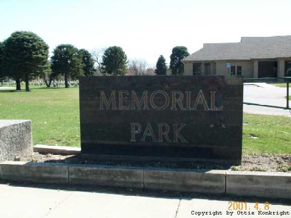 Memorial Park Cemetery Entrance