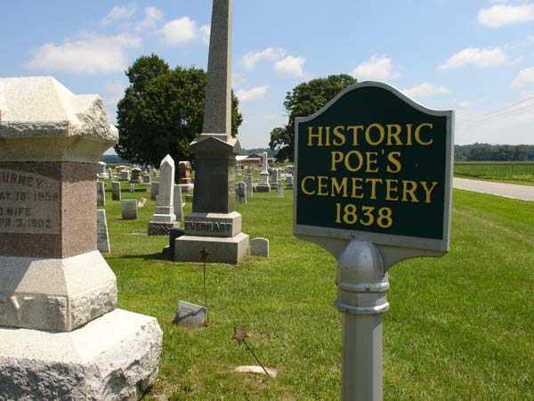 Poe Cemetery Sign