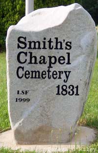 Smith's Chapel Cemetery Sign