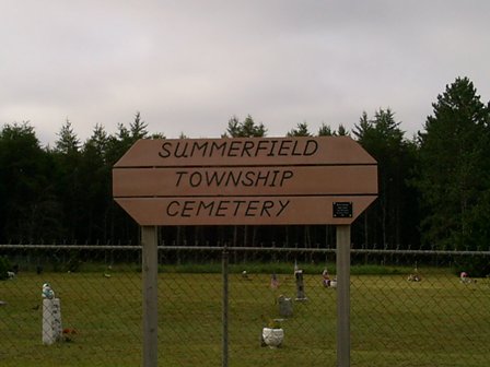 Summerfield Township Cemetery sign