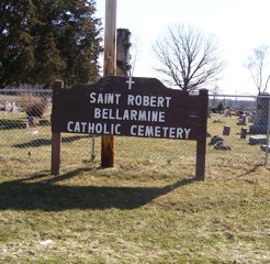 St. Robert Bellarmine Cemetery Sign