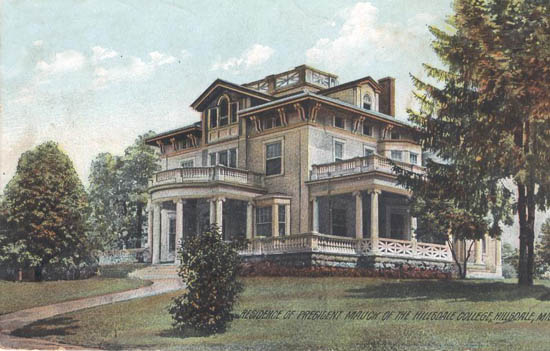 Residence of President Mauck of the Hillsdale College, Hillsdale