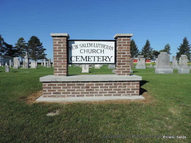 New Salem Lutheran Church Cemetery Headstones, Sebewaing Township, Huron County, Michigan