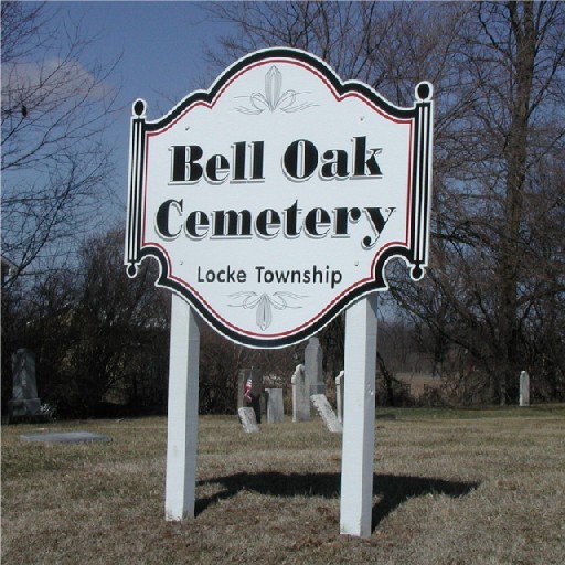Bell Oak Cemetery sign