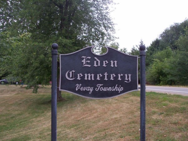 Eden Cemetery sign