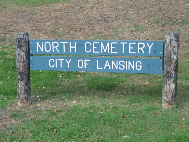 North Cemetery sign