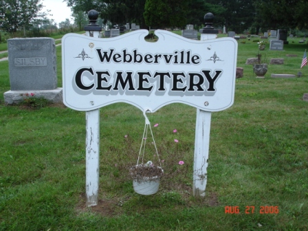 Webberville Cemetery sign