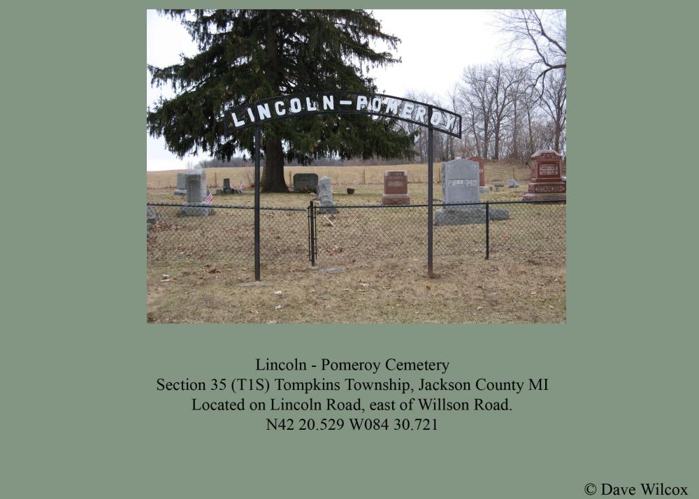 Lincoln-Pomeroy Cemetery Entrance