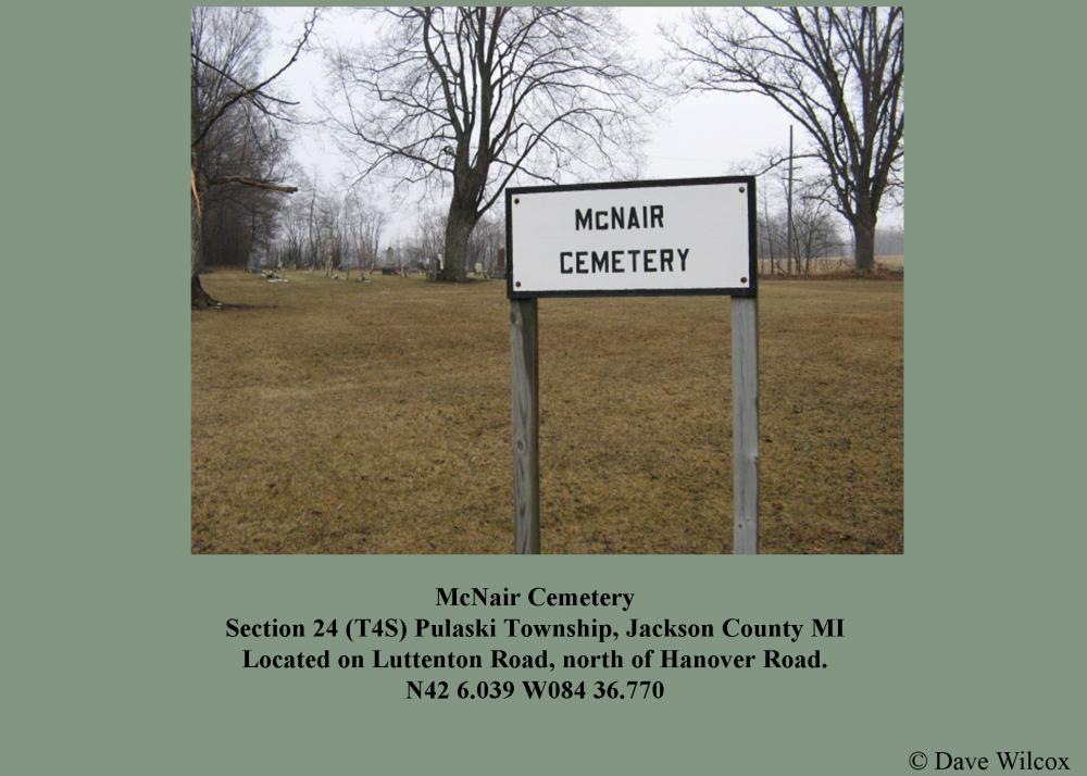 McNair Cemetery Entrance