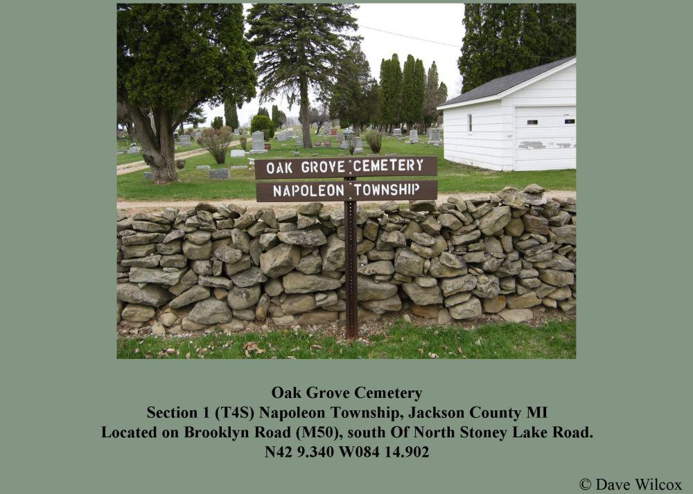 Oak Grove Cemetery Entrance