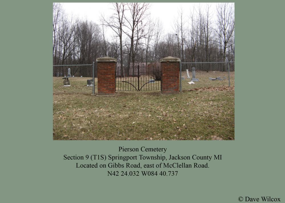 Pierson Cemetery Entrance