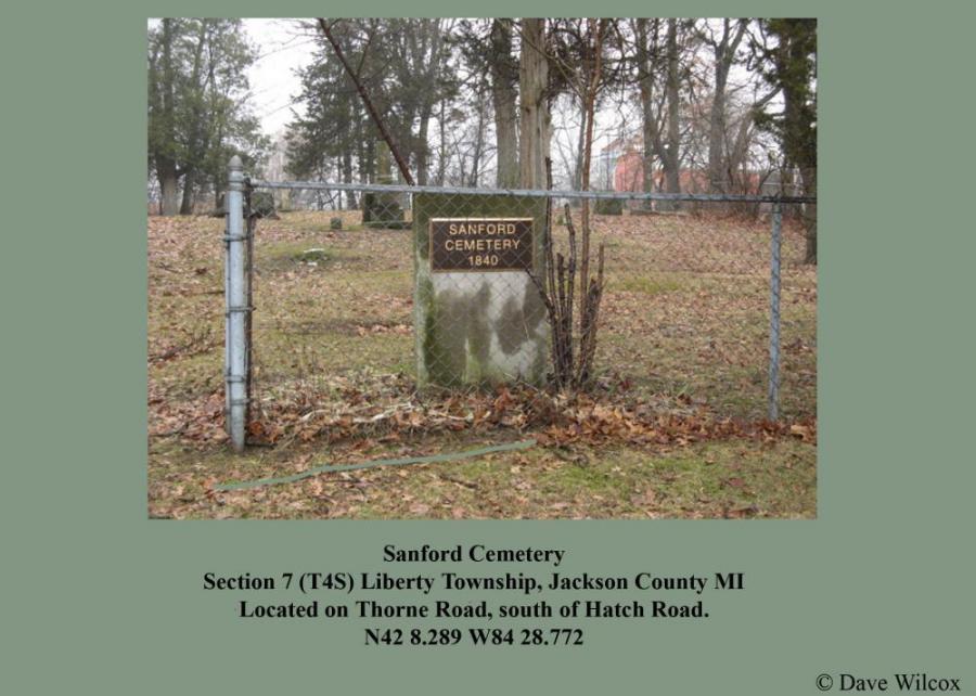 Sanford Cemetery Entrance