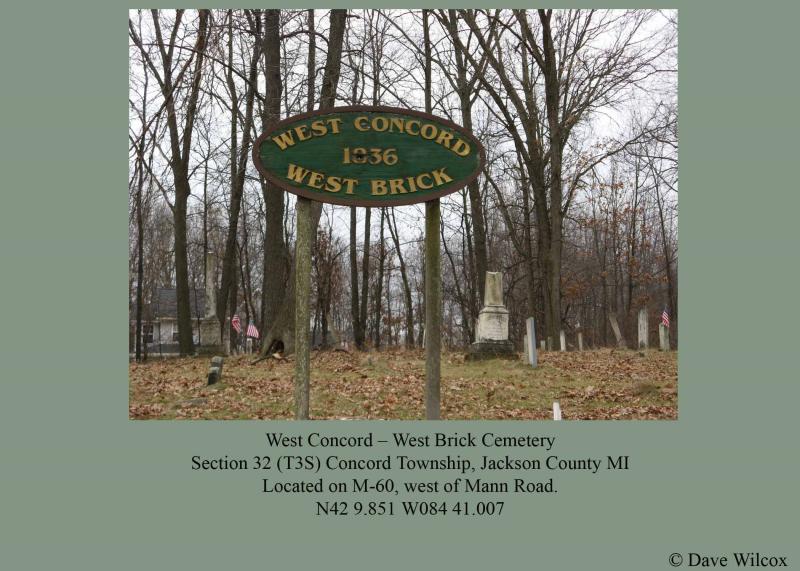 West Concord - West Brick Cemetery Entrance