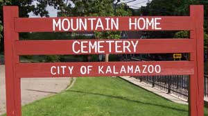 Mountain Home Cemetery Sign