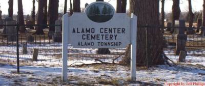 Alamo Center Cemetery Sign