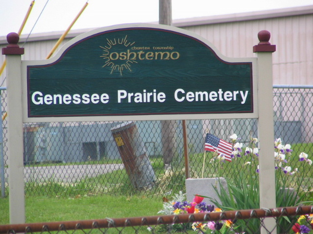 Genessee Prairie Cemetery Sign