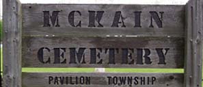 McKain Cemetery Sign