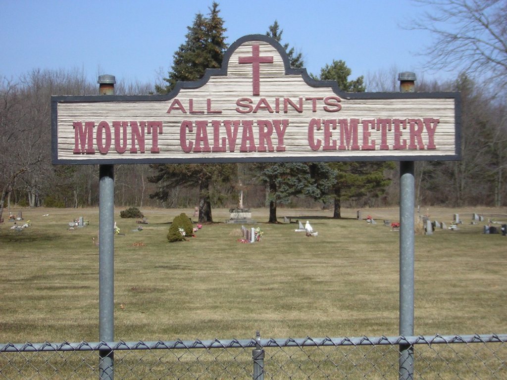 Mount Calvary Cemetery Sign
