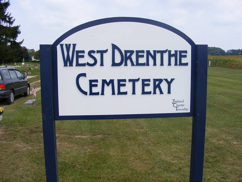 West Drenthe Cemetery sign