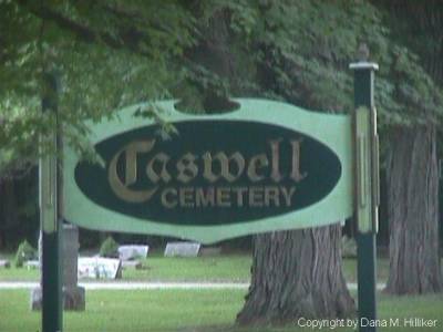 Caswell Cemetery Sign