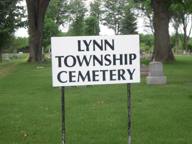 Lynn Township Cemetery Sign