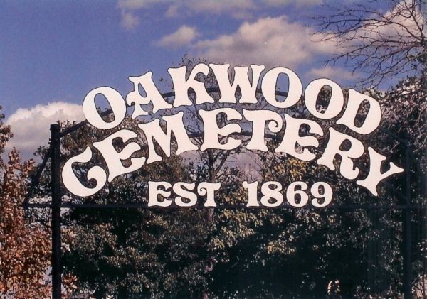 Oakwood Cemetery Sign